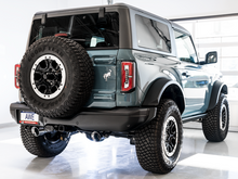 Load image into Gallery viewer, AWE Tuning 2021+ Ford Bronco 0FG Dual Rear Exit Exhaust w/Chrome Silver Tips &amp; Bash Guard