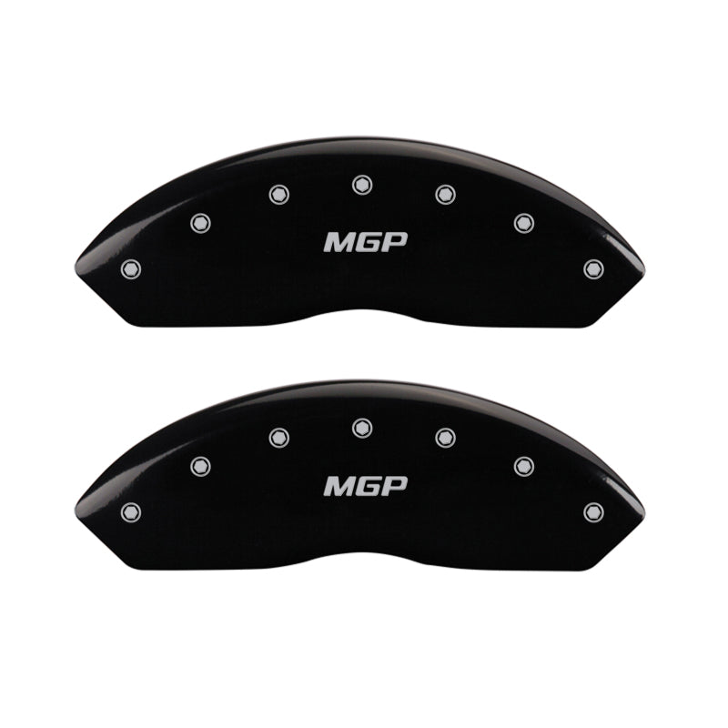 MGP 4 Caliper Covers Engraved Front RAM Engraved Rear RAMHEAD Black finish silver ch