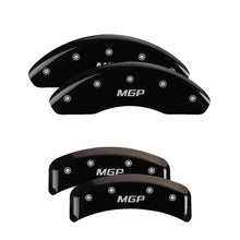 Load image into Gallery viewer, MGP Front set 2 Caliper Covers Engraved Front MGP Yellow finish black ch