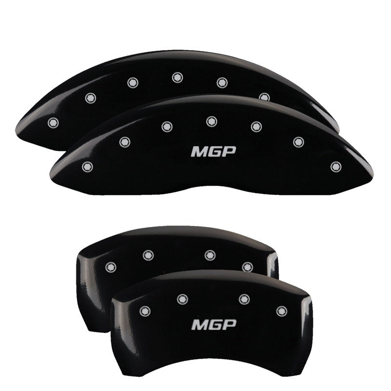 MGP 4 Caliper Covers Engraved Front & Rear With out stripes/Dodge Yellow finish black ch