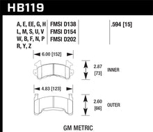 Load image into Gallery viewer, Hawk GM Metric DTC-70 Race Brake Pads w/.0594 Thickness