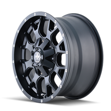 Load image into Gallery viewer, Mayhem 8015 Warrior 17x9 / 8x165.1 BP / -12mm Offset / 130.8mm Hub Matte Black Wheel