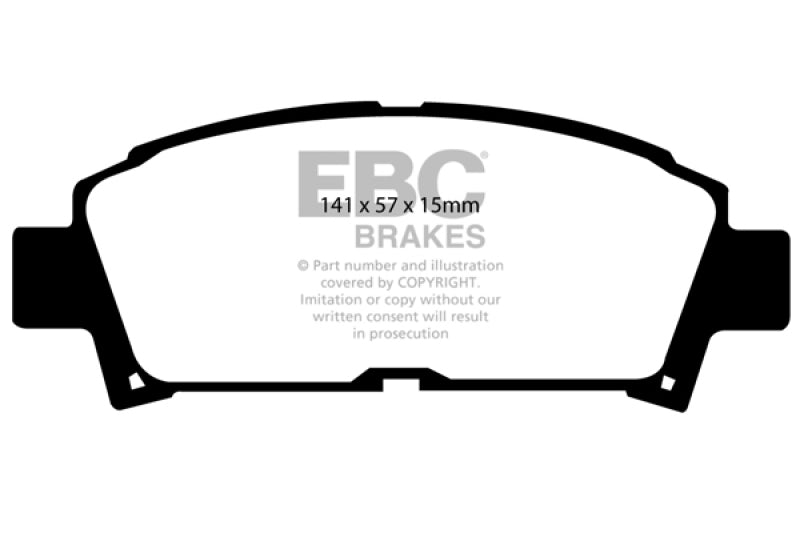 EBC 93-95 Toyota MR2 2.0 Turbo Ultimax2 Front Brake Pads