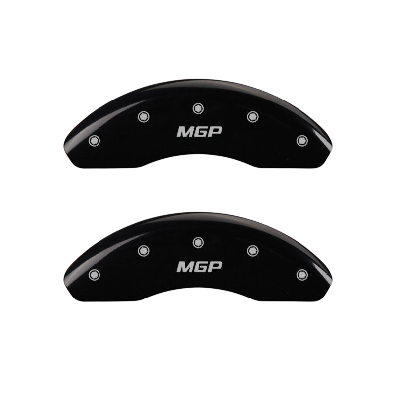 MGP 4 Caliper Covers Engraved Front & Rear i-Vtec Black finish silver ch