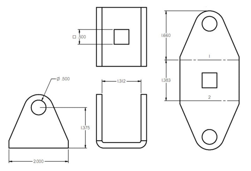 Ridetech Shockwave Eye-Stud Adapter