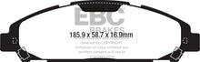 Load image into Gallery viewer, EBC 15+ Ford Mustang 2.3 Turbo Redstuff Front Brake Pads