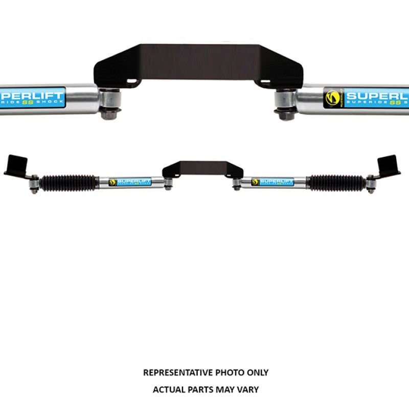 Superlift 05-19 Ford F-250 SD 4WD Dual Steering Stabilizer Kit - SL SS Bilstein (Gas) 3in Lift Req.