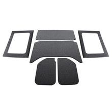 Load image into Gallery viewer, DEI 11-18 Jeep Wrangler JK 4-Door Boom Mat Complete Headliner Kit - 6 Piece - Black