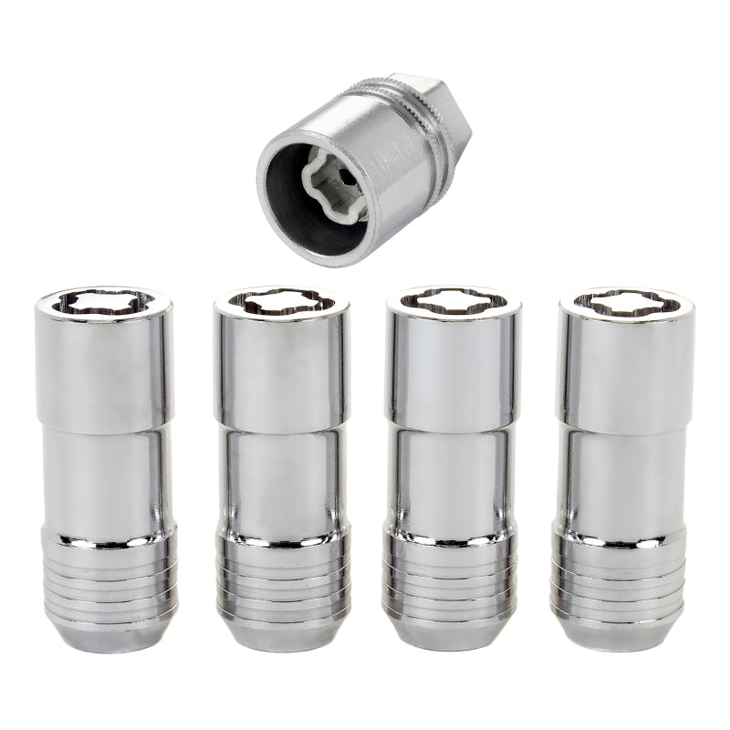 McGard Wheel Lock Nut Set - 4pk. (Cone Seat) M14X2.0 / 13/16 Hex / 2.25in. Length - Chrome