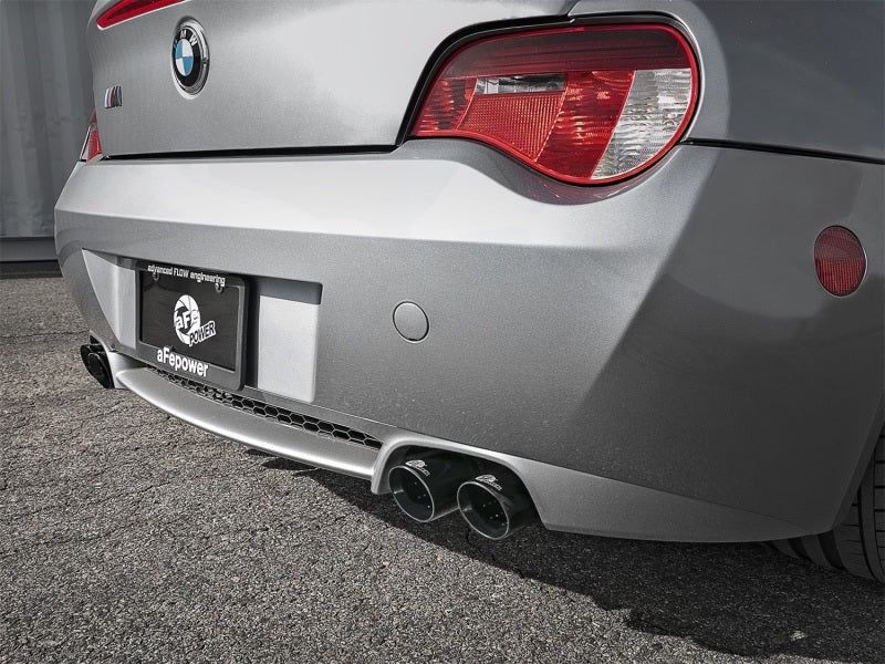 aFe MACH Force-Xp 2-1/2in 304 SS Cat-Back Exhaust w/ Black Tips 05-08 BMW Z4 M Coupe (E86) L6 3.2L