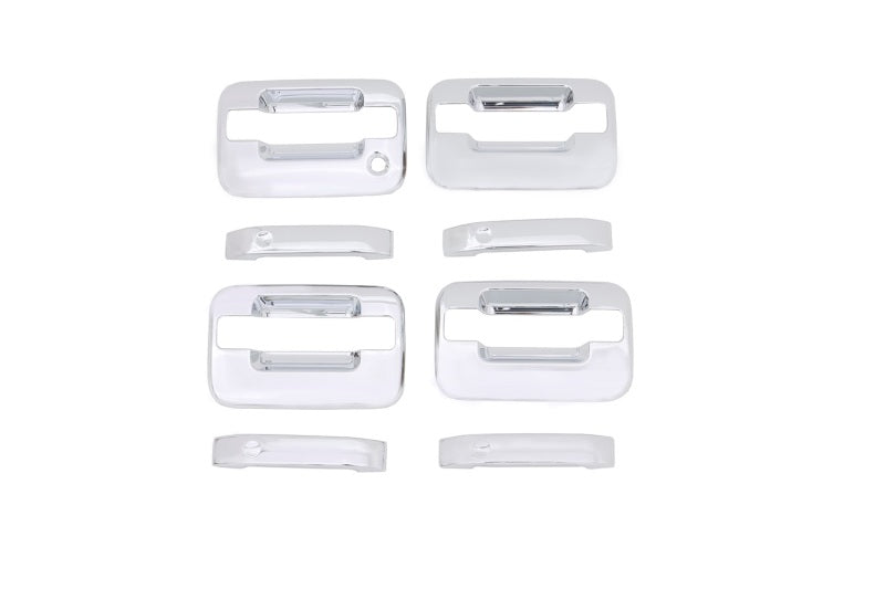 AVS 04-14 Ford F-150 (No Keypad/Passenger Keyhole) Door Handle Covers (4 Door) 8pc Set - Chrome