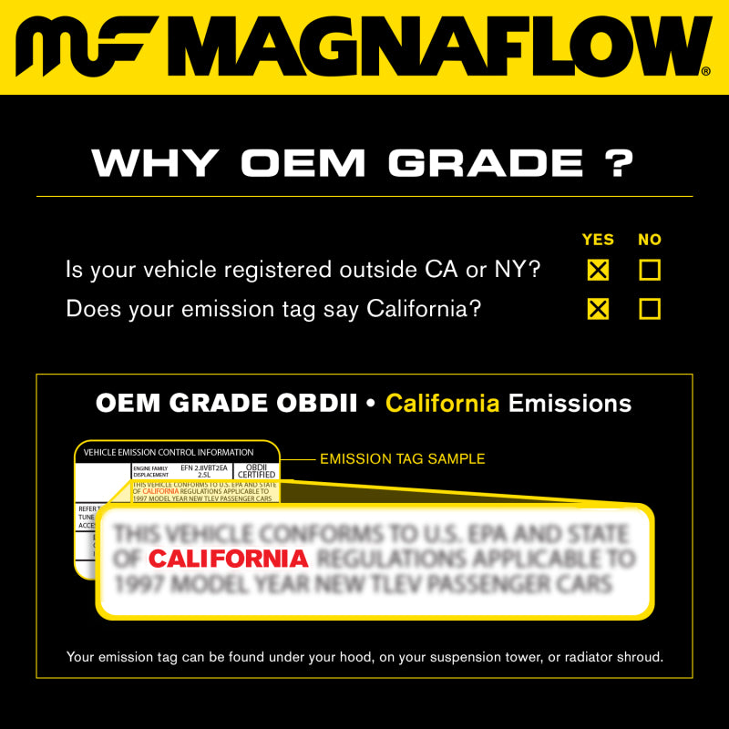 MagnaFlow Conv Universal 2.50 Angled In / Out OEM