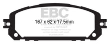 Load image into Gallery viewer, EBC 13+ Jeep Cherokee 3.2 Greenstuff Front Brake Pads