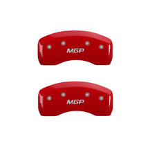 Load image into Gallery viewer, MGP 2 Caliper Covers Engraved Rear MGP Red Finish Silver Characters 2017 Ford Focus