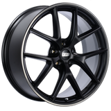 BBS CI-R 19x8 5x112 ET44 Satin Black Polished Rim Protector Wheel -82mm PFS/Clip Required