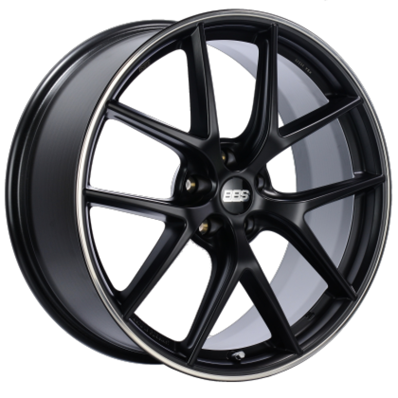 BBS CI-R 19x8.5 5x114.3 ET36 Satin Black Rim Protector Wheel - 82mm PFS/Clip Required