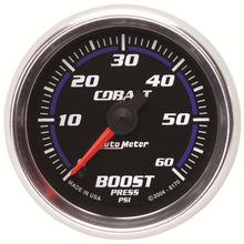 Load image into Gallery viewer, Autometer Cobalt 52mm 0-60 PSi Boost Gauge