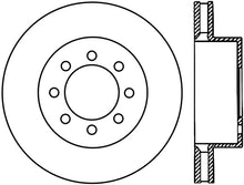 Load image into Gallery viewer, StopTech Power Slot 05-11 Ford F250/F350 PU 4WD Front Right Slotted CRYO-STOP Rotor