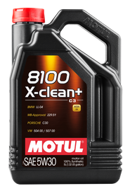 Motul 5L Synthetic Engine Oil 8100 5W30 X-CLEAN Plus