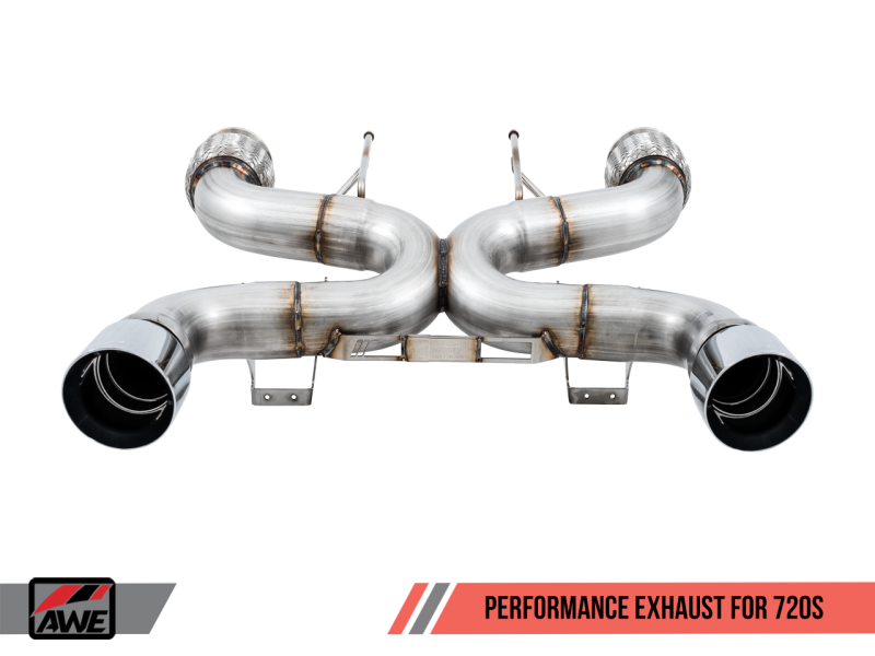 AWE Tuning McLaren 720S Performance Exhaust - Chrome Silver Tips