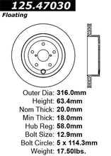 Load image into Gallery viewer, Stoptech 08-10 Subaru Impreza WRX STi Rear Premium High-Carbon CRYO Rotor