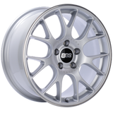 BBS CH-R 19x8.5 5x130 ET51 CB71.6 Brilliant Silver Polished Rim Protector Wheel w/Motorsport Etching