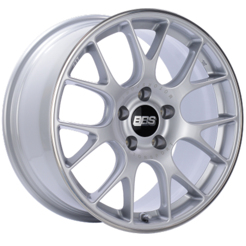 BBS CH-R 20x10 5x112 ET18 CB66.5 Brilliant Silver Polished Rim Protector Wheel