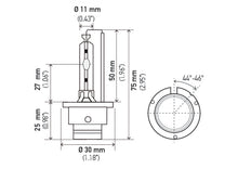 Load image into Gallery viewer, Hella Xenon D2S Bulb P32-2d 85V 35W 4300k