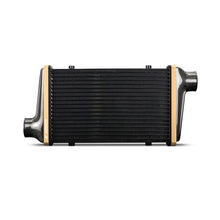 Load image into Gallery viewer, Mishimoto Universal Carbon Fiber Intercooler - Gloss Tanks - 450mm Gold Core - S-Flow - G V-Band