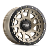 Dirty Life 9311 Enigma Pro 17x9/5x127 BP/-12mm Offset/71.5mm Hub Satin Gold Wheel - Beadlock