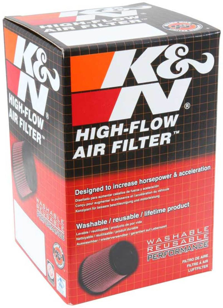 K&N Filter Universal Rubber Filter - Round Straight 3.5in Base OD x 3.5in Top OD x 5in H