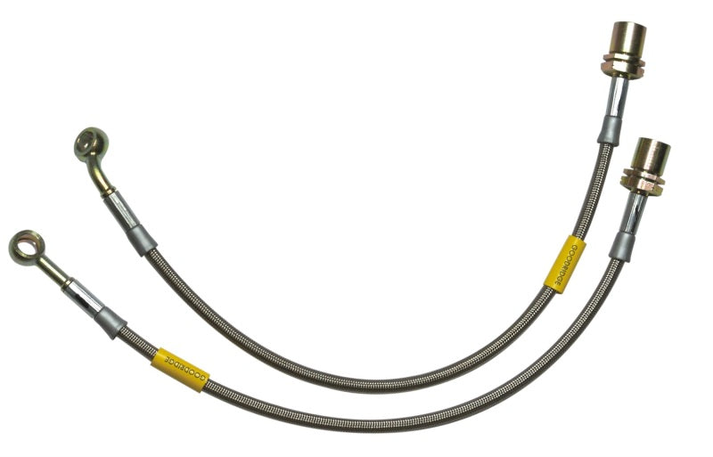 Goodridge 96-02 Nissan Pathfinder (Rear Drums) 2 inch Extended SS Brake Lines