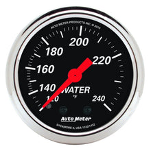 Load image into Gallery viewer, Autometer Designer Black 2 1/16in 120-240 Deg F Mechanical Water Temp Gauge