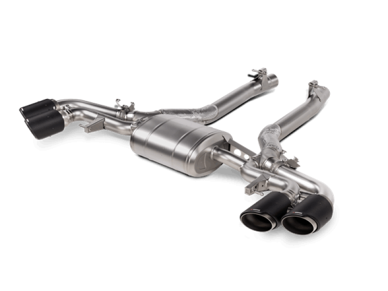 Akrapovic 2020+ BMW X5M (F95)/X6M (F96) Slip-On Line (Titanium) w/Carbon Fiber Titanium Tips