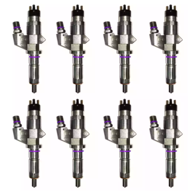 Exergy 01-04 Chevrolet Duramax 6.6L LB7 Reman SAC 100% Over Injector - Set of 8