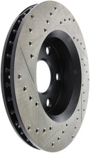 Load image into Gallery viewer, StopTech 07-13 Jeep Wrangler Slotted &amp; Drilled Left Front Rotor