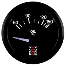 Load image into Gallery viewer, Autometer Stack 52mm 60-150 Deg C M10 Male Electric Oil Temp Gauge - Black