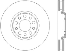 Load image into Gallery viewer, StopTech 13+ Dodge Dart Performance Slotted &amp; Drilled Front Right Rotor