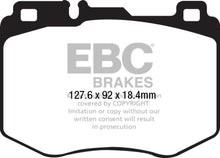 Load image into Gallery viewer, EBC 2016+ Mercedes-Benz GLC300 2.0L Turbo Ultimax2 Front Brake Pads