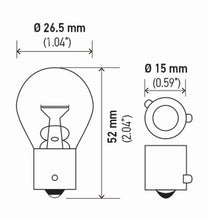 Load image into Gallery viewer, Hella Bulb 7507 12V 21W Bau15S S8 Namber (2)