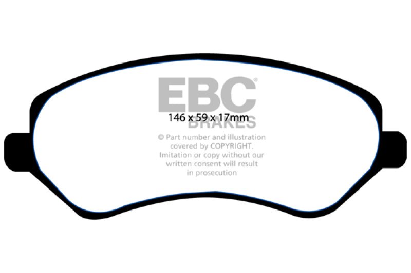 EBC 04-07 Chrysler Town & Country 3.3 Rear Drums Ultimax2 Front Brake Pads