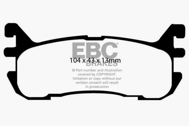 EBC 97-02 Ford Escort 2.0 Ultimax2 Rear Brake Pads