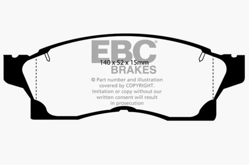 EBC 91-92 Toyota MR2 2.0 Turbo Ultimax2 Front Brake Pads