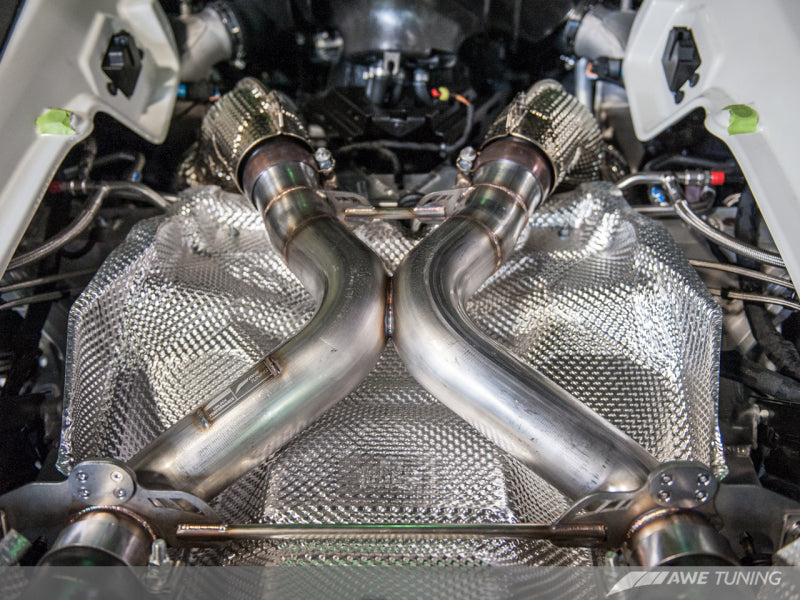 AWE Tuning McLaren 650S Performance Exhaust - Black Tips