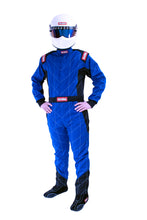 Load image into Gallery viewer, RaceQuip Blue Chevron-1 Suit - SFI-1 Small