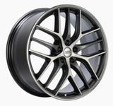 BBS CC-R 19x8 5x108 ET45 Satin Graphite Diamond Cut Polished Rim Protector Wheel -70mm PFS Required