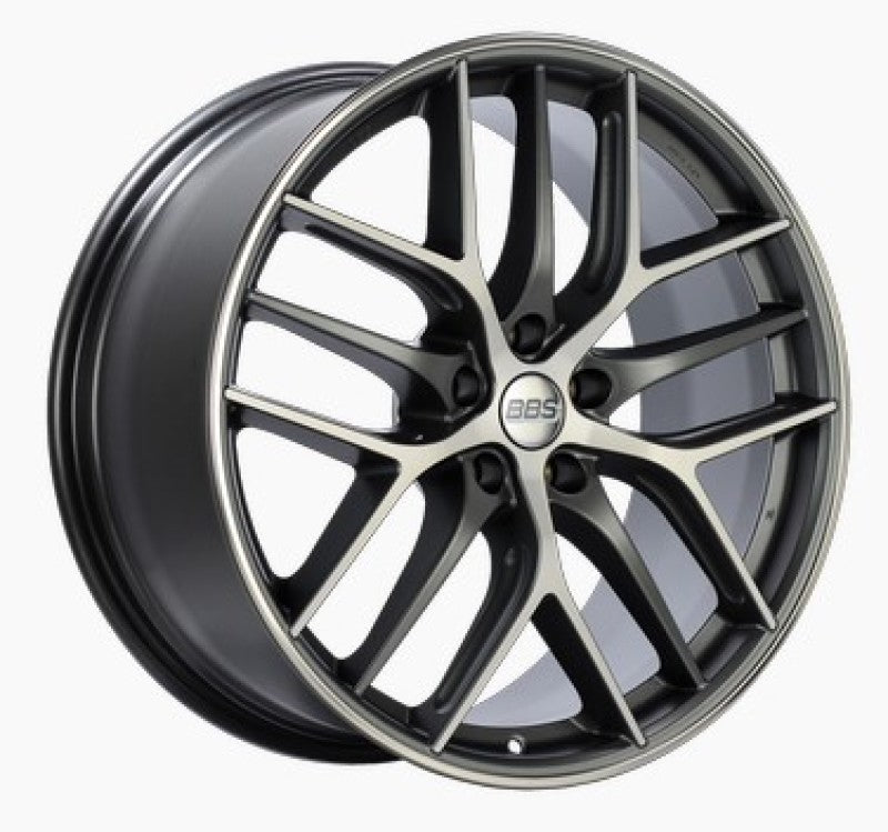 BBS CC-R 19x9 5x120 ET26 Satin Graphite Diamond Cut Polished Rim Protector Wheel -82mm PFS Required