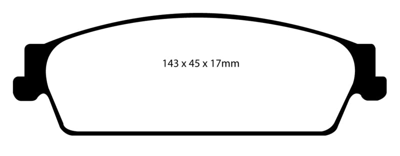 EBC 09-14 Cadillac Escalade 6.0 Hybrid Ultimax2 Rear Brake Pads