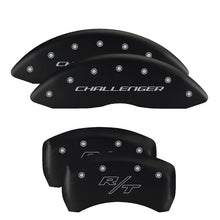 Load image into Gallery viewer, MGP 4 Caliper Covers Engraved Front &amp; Rear SRT4 Black finish silver ch