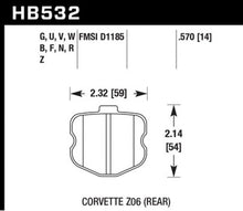 Load image into Gallery viewer, Hawk 2010-2013 Chevrolet Corvette Grand Sport ER-1 Motorsports Rear Brake Pads